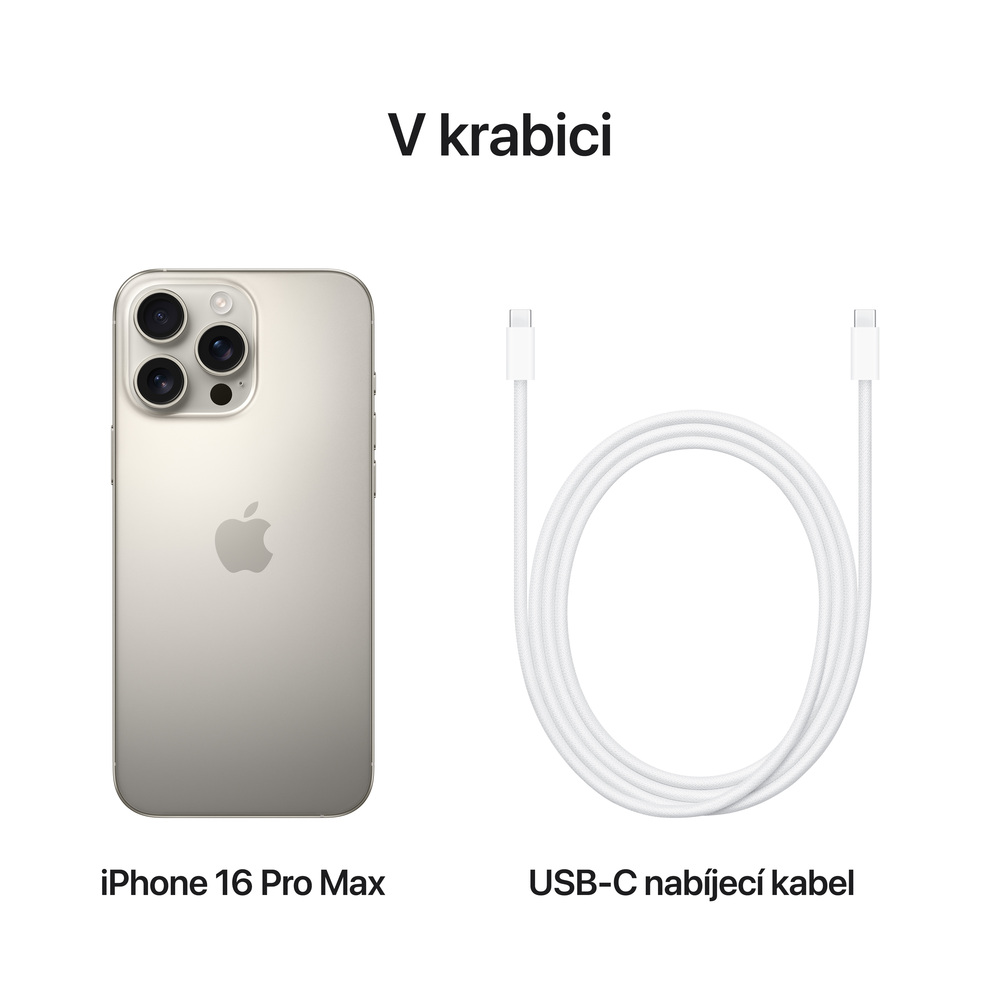 iPhone 16 Pro Max 256 GB Přírodní Titan