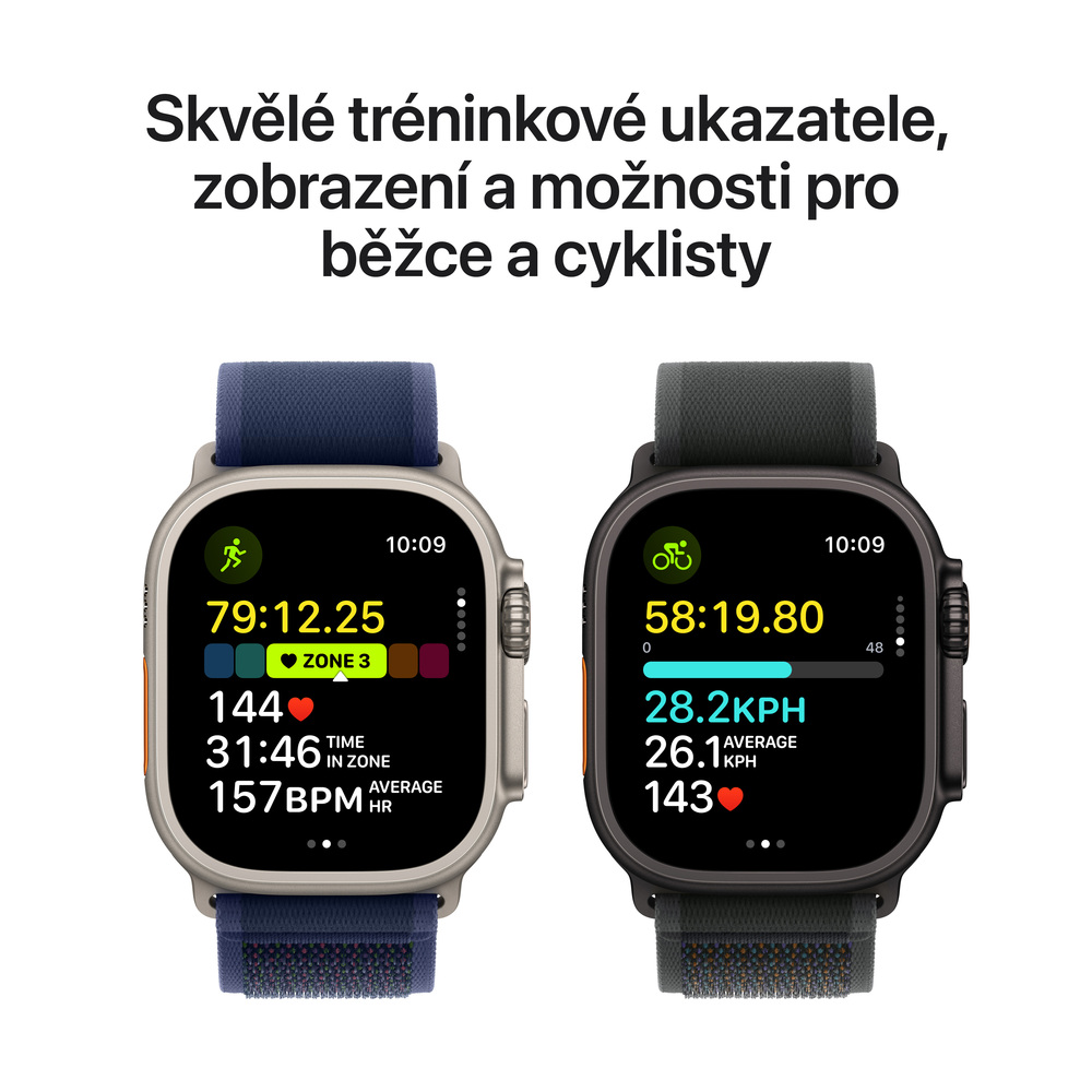 Apple Watch Ultra 2 GPS + Cellular 49mm Přírodní titan s námořnickým oceánským řemínkem