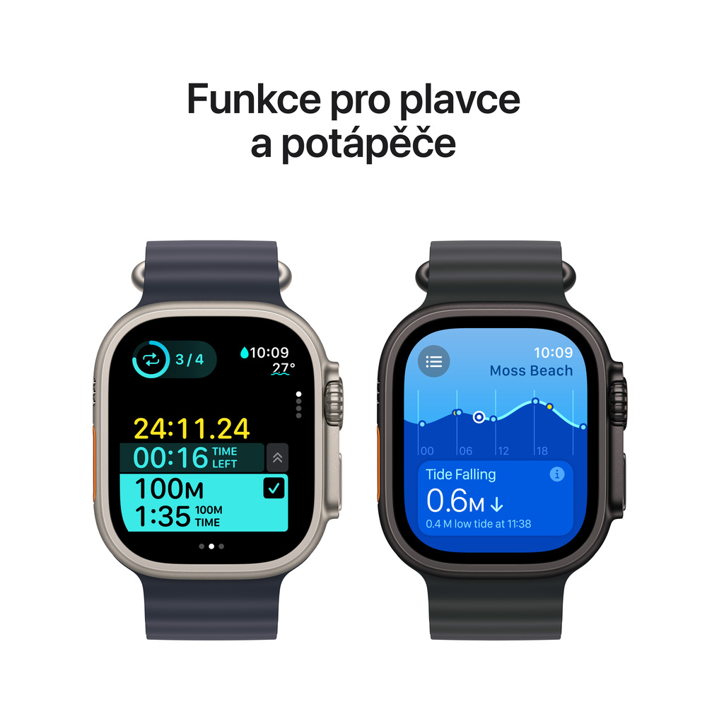 Apple Watch Ultra 2 GPS + Cellular 49mm Natural Titanium Case s Blue Trail Loop-S/M