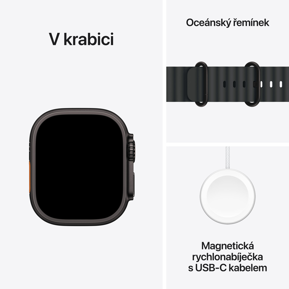Apple Watch Ultra 2 GPS + Cellular 49mm Black Titanium Case with Black Ocean Band