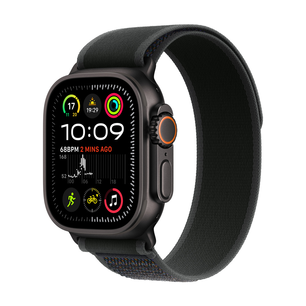 Apple Watch Ultra 2 GPS + Cellular 49mm Black Titanium Case with Black Trail Loop-M/L