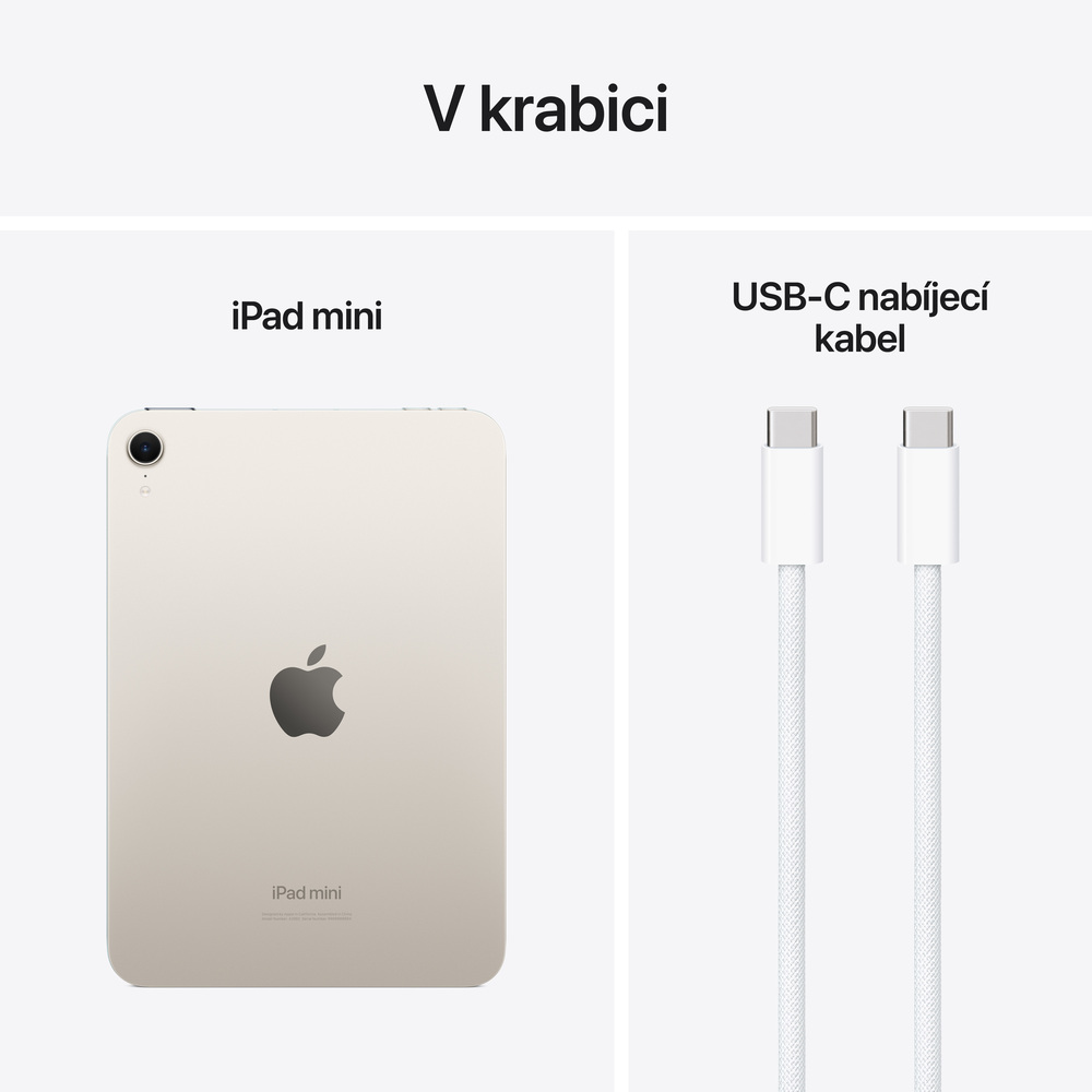 iPad mini Wi-Fi 256GB Hvězdně bílý (2024)