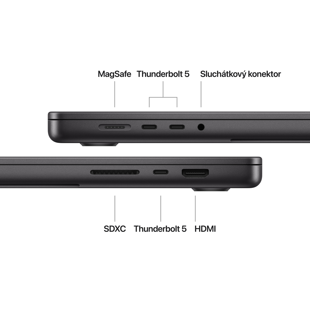 MacBook Pro 16" Apple M4 Max 16core CPU 40core GPU 48GB 1TB Vesmírně černý CZ