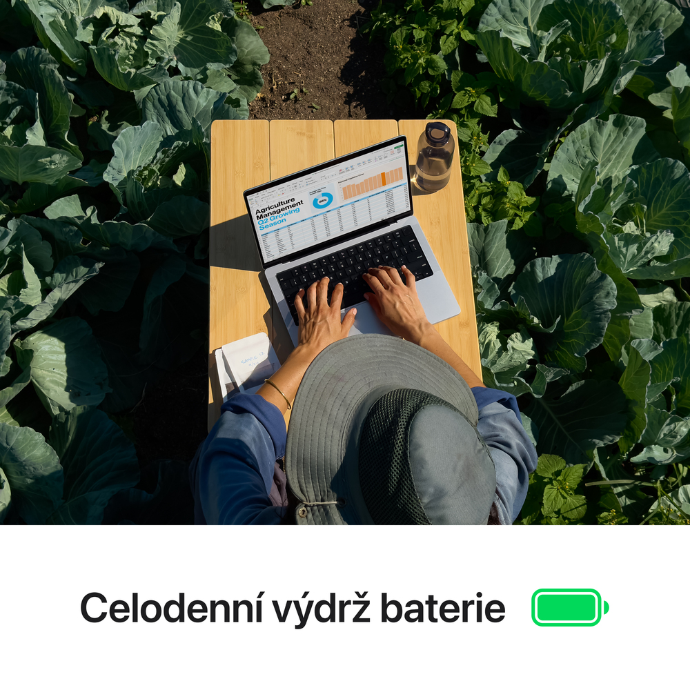 MacBook Pro 14" Apple M4 10core CPU 10core GPU 16GB 1TB Vesmírně černý CZ