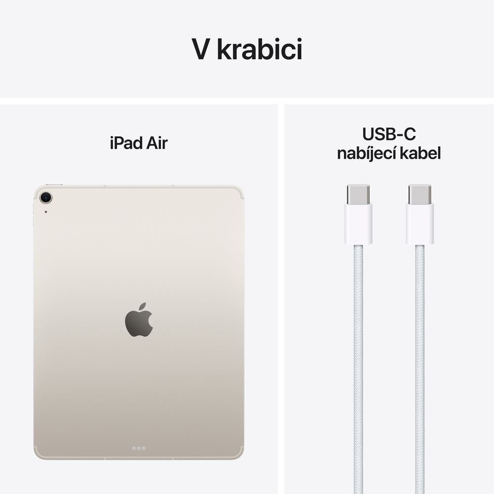 iPad Air 13" Wi-Fi + Cellular 1TB Hvězdně bílý (2025)
