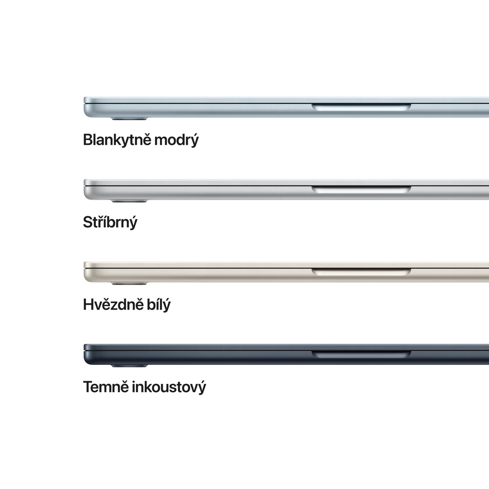 EDU MacBook Air 13" Apple M4 10core CPU 8core GPU 16GB 256GB Hvězdně Bilý CZ