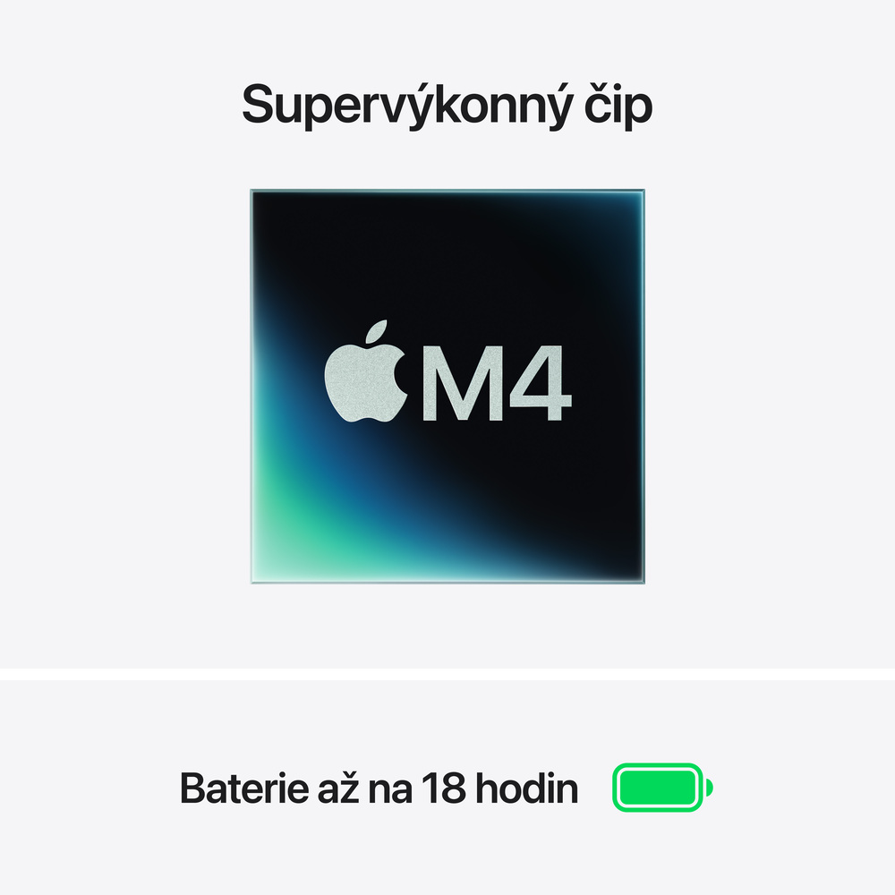 EDU MacBook Air 13" Apple M4 10core CPU 10core GPU 16GB 512GB Hvězdně Bilý CZ