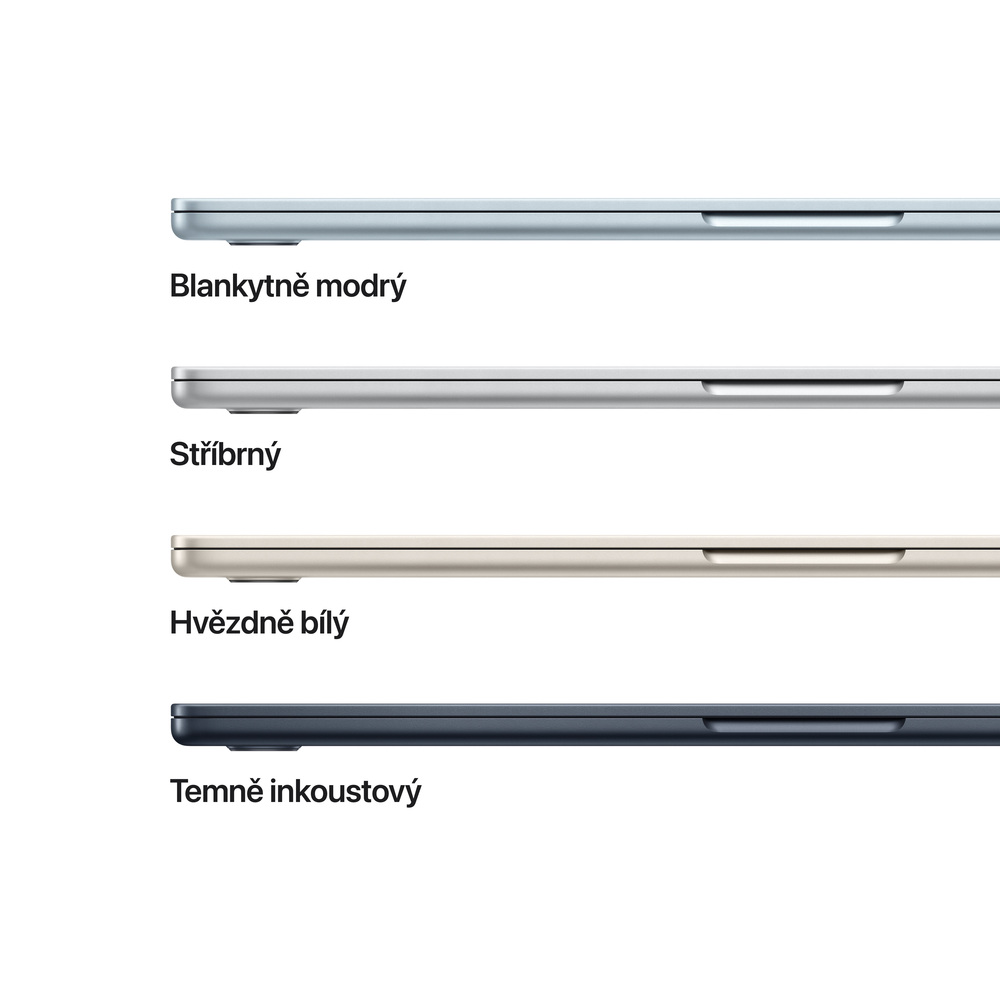 EDU MacBook Air 15" Apple M4 10core CPU 10core GPU 16GB 256GB Temně inkoustový CZ