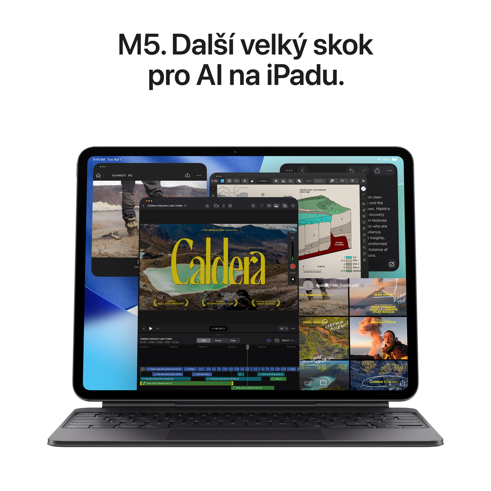 iPad Pro 11" Wi-Fi + Cellular 1TB Stříbrný (2025) - sklo s nanotexturou