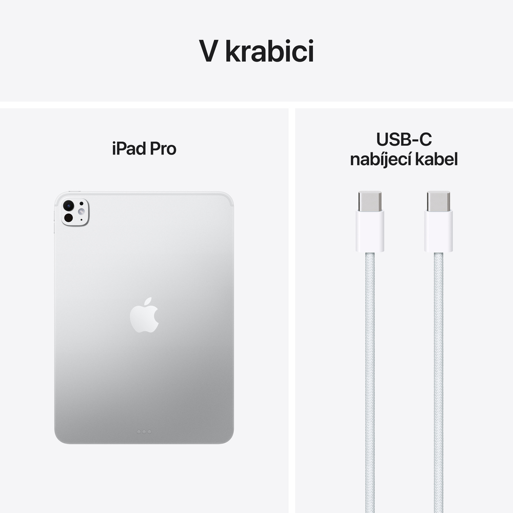 iPad Pro 11" Wi-Fi 2TB Stříbrný (2025) -  sklo s nanotexturou