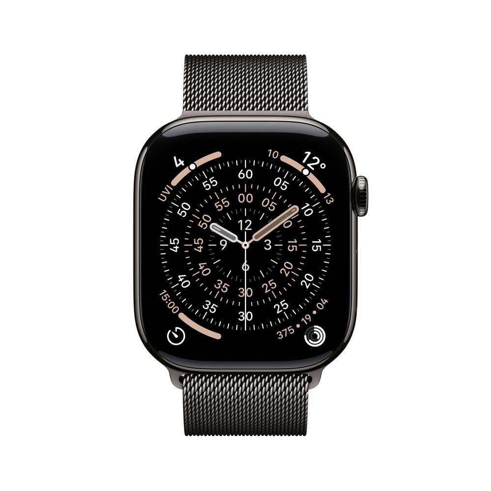 Apple Watch Series 11 GPS + Cellular 46mm Břidlicově šedý titan s břidlicově šedým milánským tahem - S/M *Rozbalený*