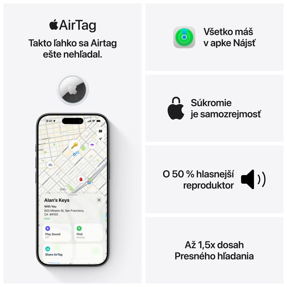 Apple AirTag (1 ks)