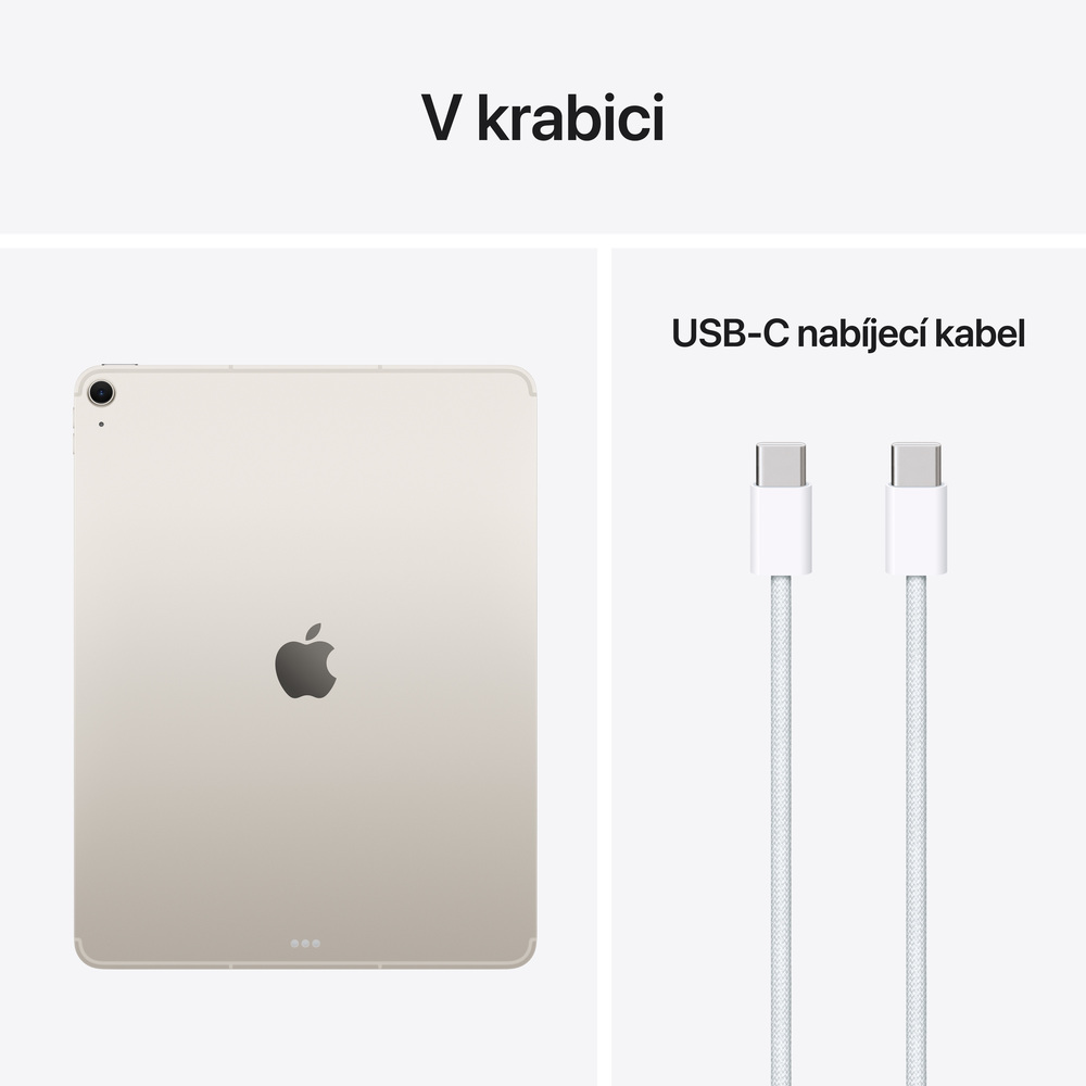 iPad Air 13" Wi-Fi + Cellular 512GB Hvězdně bílý (2026)