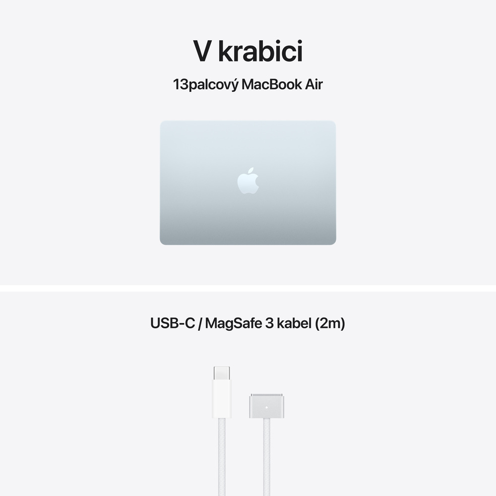 MacBook Air 13" Apple M5 10core CPU 10core GPU 16GB 1TB Blankytně modrý CZ