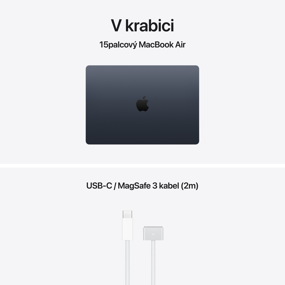 MacBook Air 15" Apple M5 10core CPU 10core GPU 24GB 1TB Temně inkoustový CZ