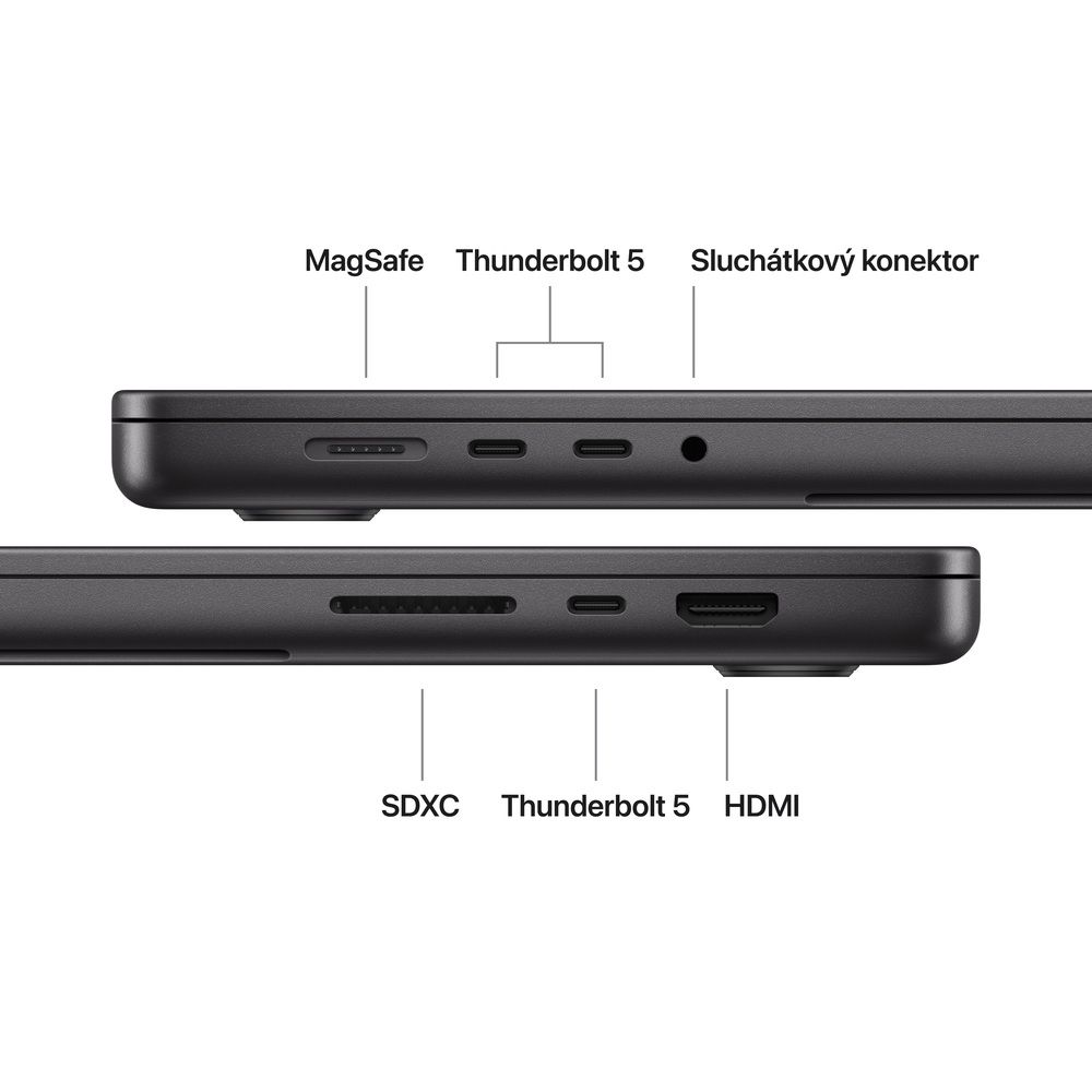 MacBook Pro 16" Apple M5 Pro 18core CPU 20core GPU 24GB 1TB Vesmírně černý CZ