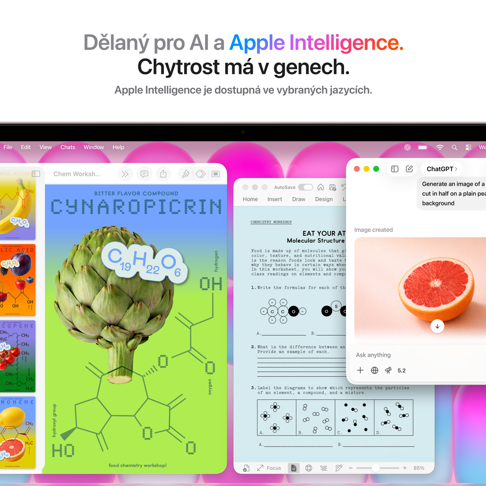 MacBook Neo Apple A18 Pro 6core CPU 5core GPU 8GB 256GB Ruměný CZ