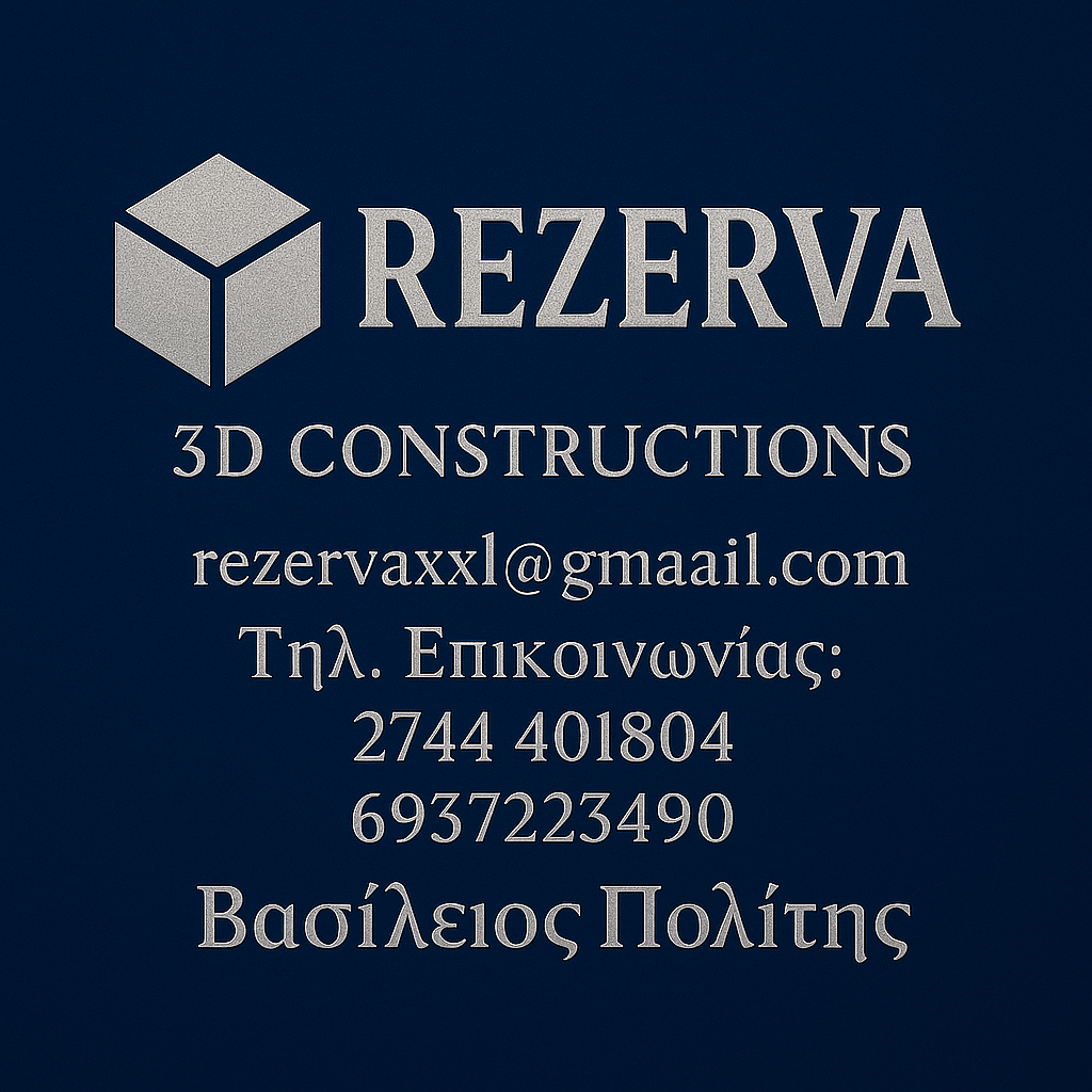 3D Κατασκευές Ρεζέρβα