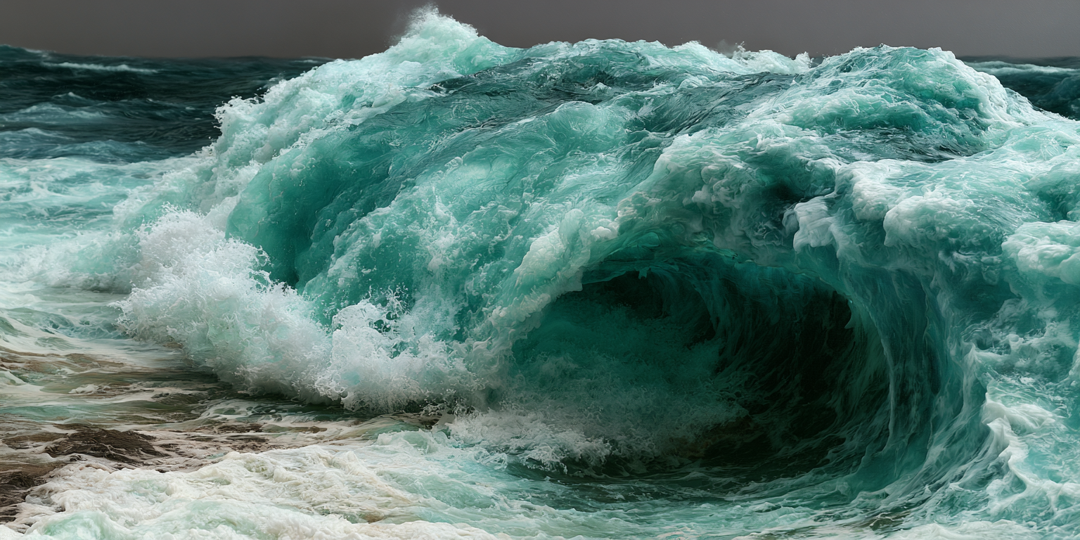 Prompt : An ocean wave --ar 2:1 --v 8.1 --profile pbl8q8j --s 700