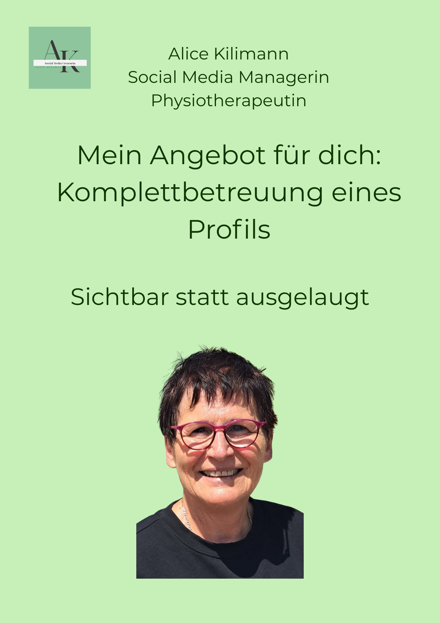 🟢 Social-Media-Komplettbetreuung: 1 Profil
