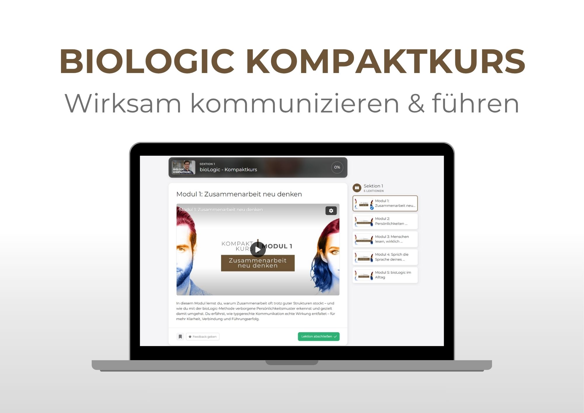 bioLogic Kompaktkurs