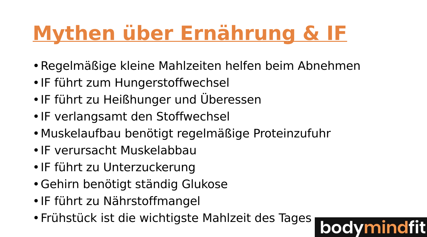 Intervallfasten - Aber richtig!
