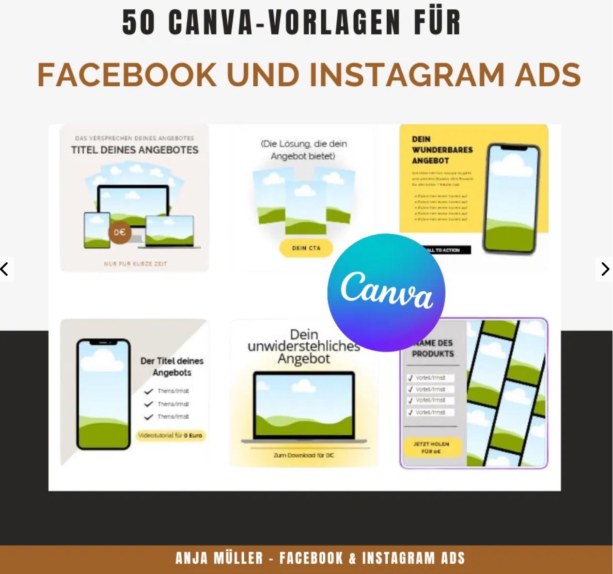 50 Canva-Vorlagen für Facebook und Instagram Ads