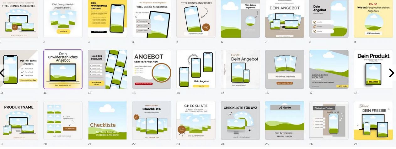 50 Canva-Vorlagen für Facebook und Instagram Ads
