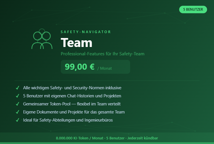 Safety-Navigator Team (5 User)