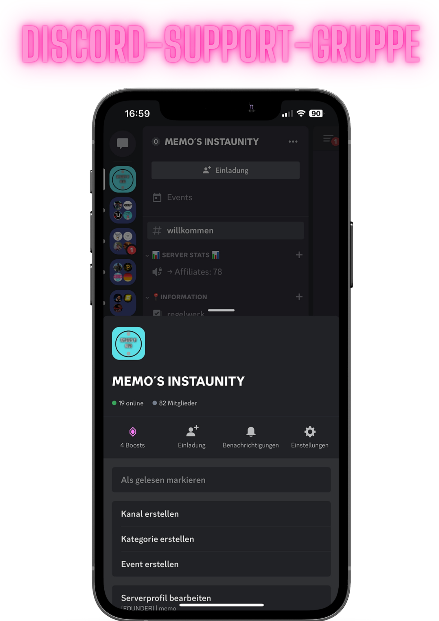 Discord Support Gruppe 