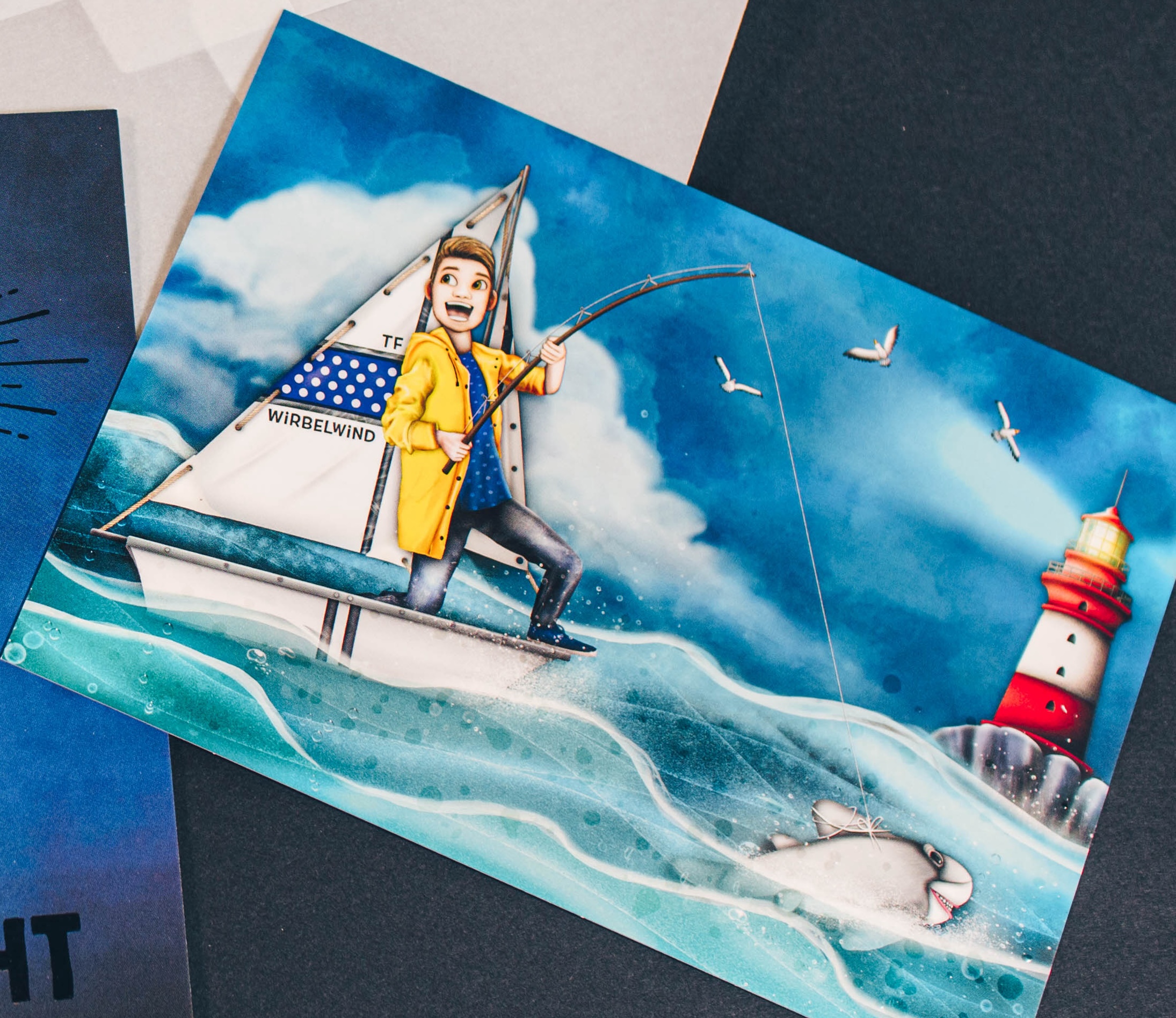 NORDLICHT-Postkarte "Segelboot"