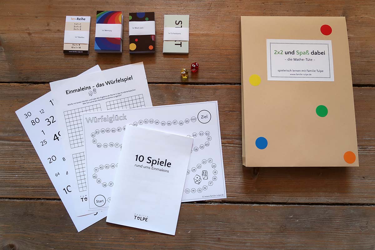 Die Mathe-Tüte: Spaß mit dem Einmaleins mit 1x1-Spielen