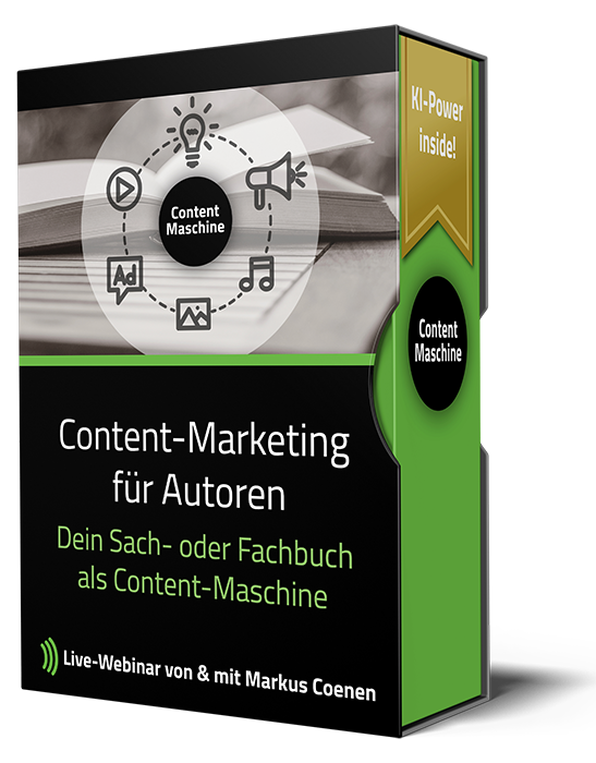 Webinar - Vom Buch zu Content-Maschine.