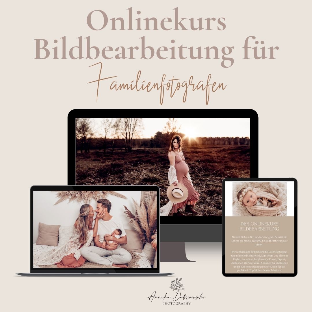 Online-Kurs Bildbearbeitung in der Familienfotografie