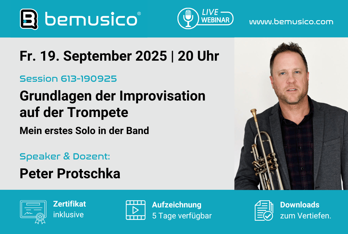 „Grundlagen der Improvisation auf der Trompete“ mit Peter Protschka (613-190925)
