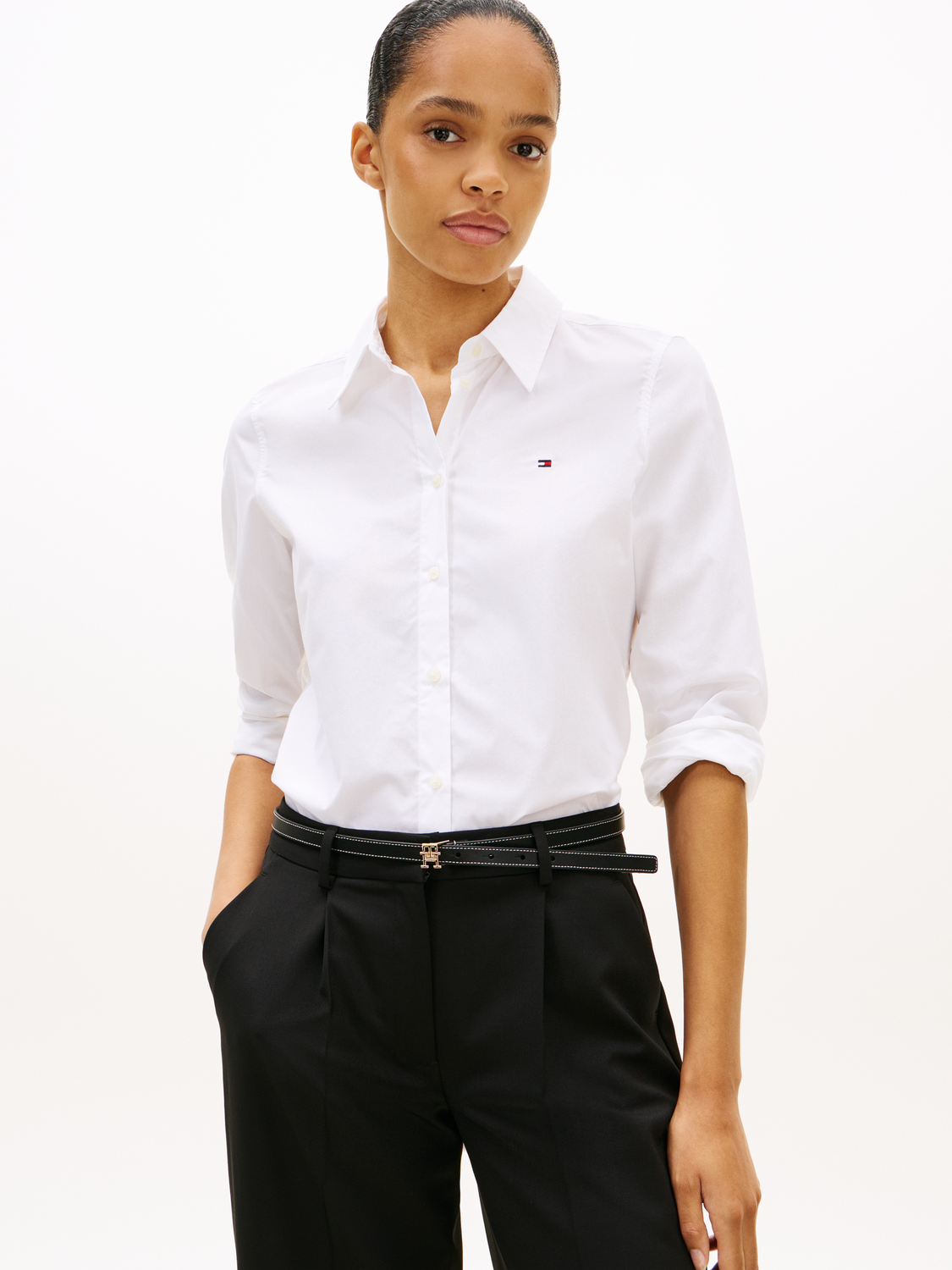 COTTON STRETCH REGULAR LS SHIRT female