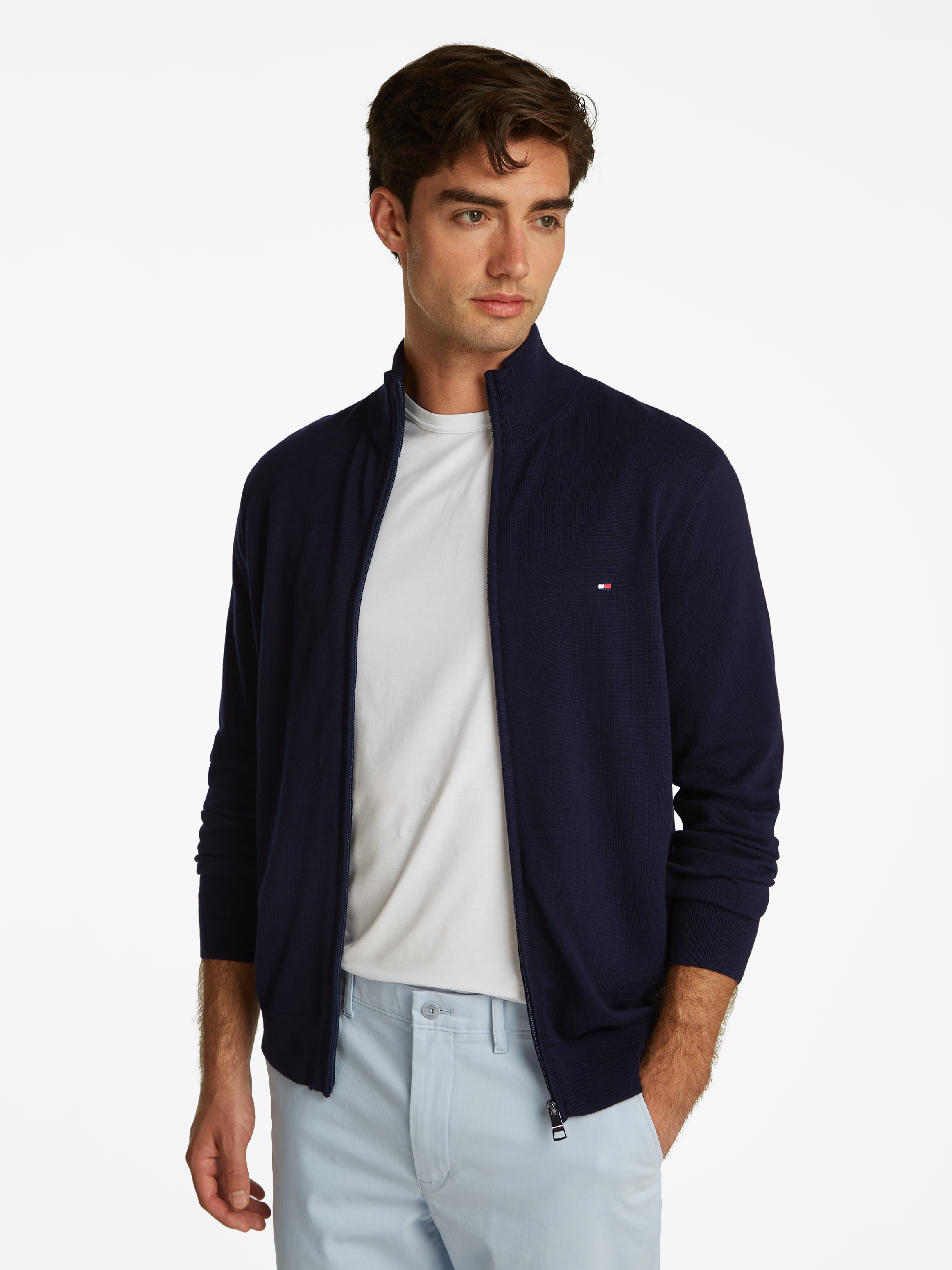 XXL ESSENTIAL COTTON ZIP THRU male