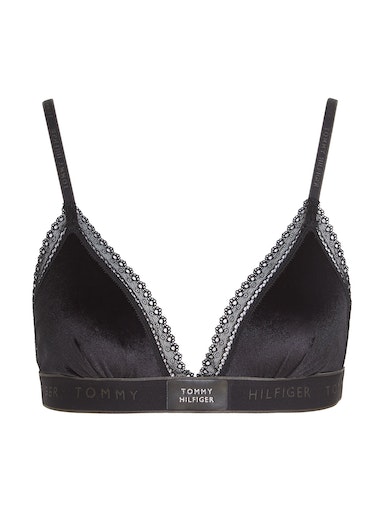 TRIANGLE BRA SATIN