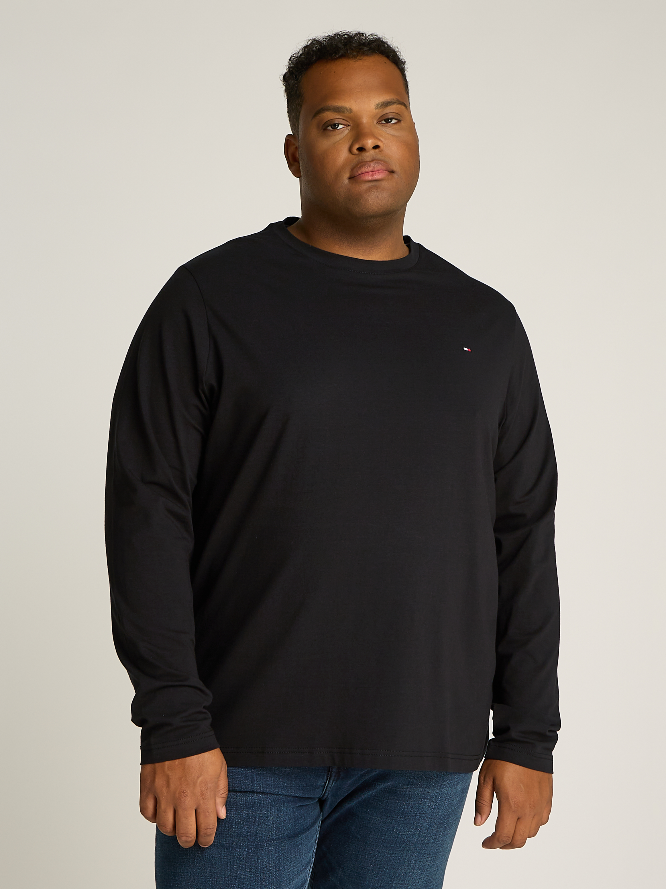 BT-STRETCH SLIM FIT L/S TEE-B male