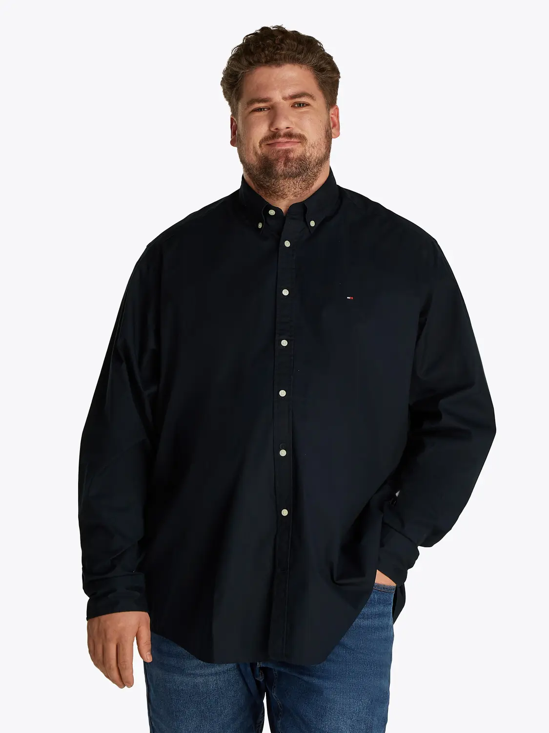 BT-FLEX POPLIN SOLID RF SHIRT-B male