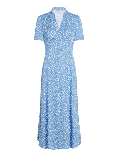 FLUID VISCOSE S/S SHIRT DRESS