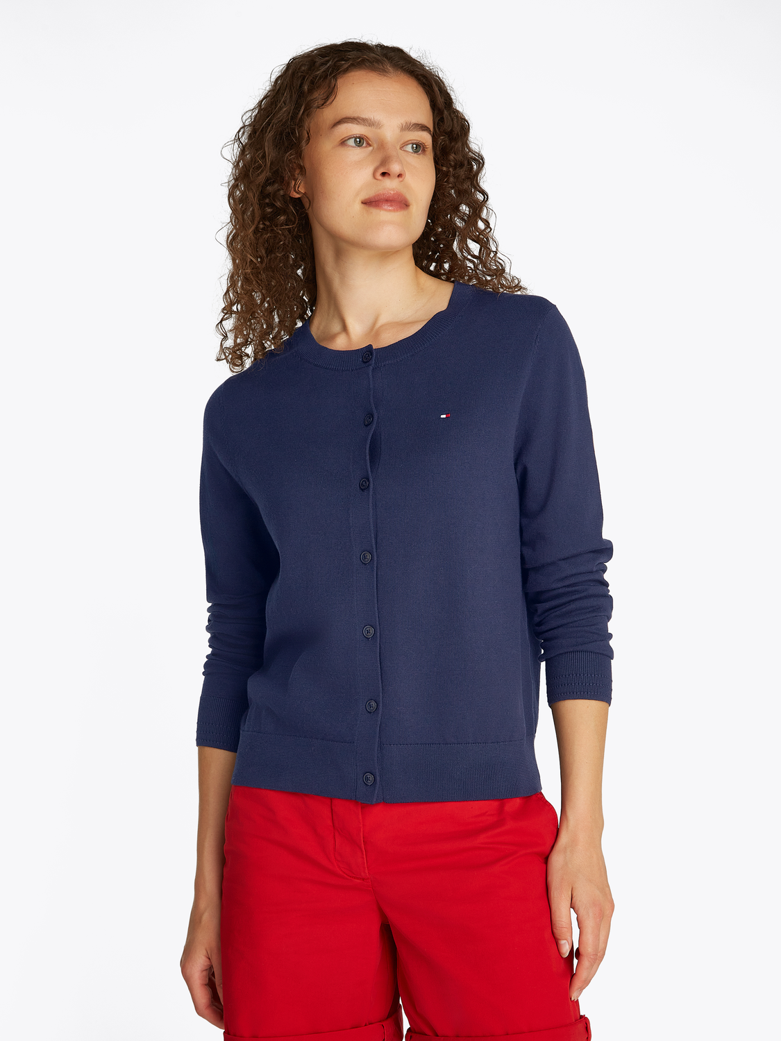 CO JERSEY STITCH LS C-NK CARDI female