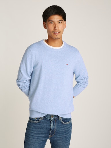 Flag Embroidery Crew Neck Jumper