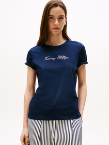 LUREX SCRIPT REG C-NK SS TEE