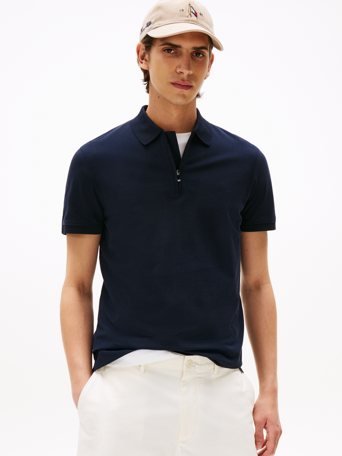 DC PERFORMANCE ZIP POLO male