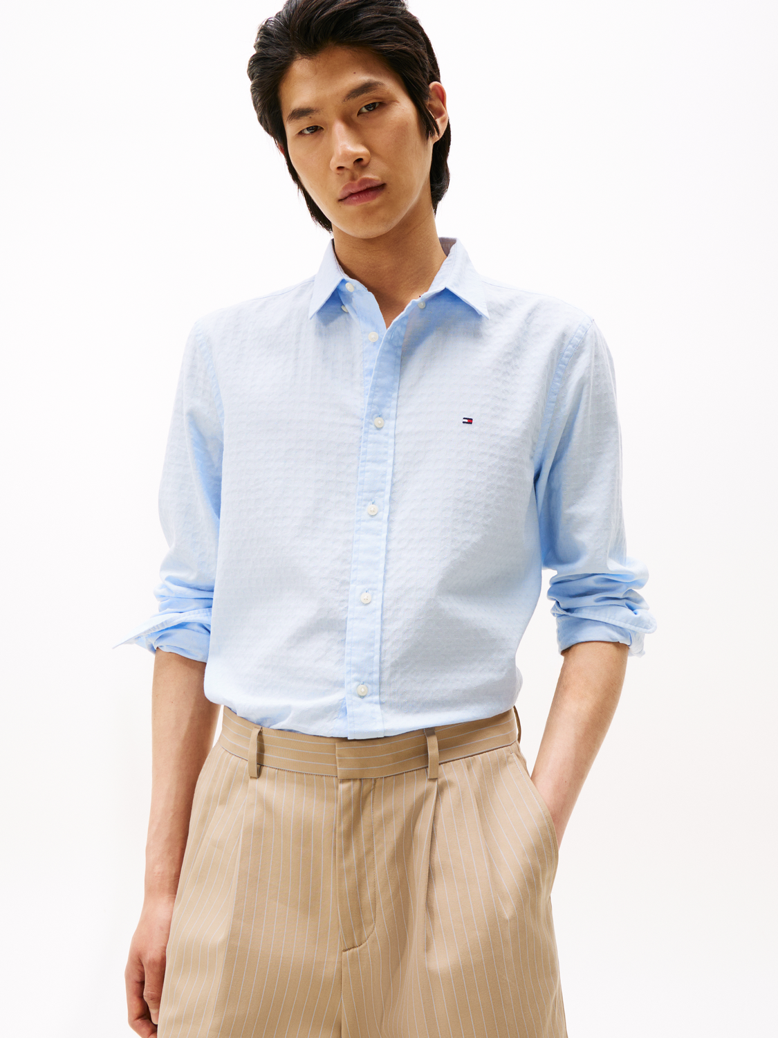 DOBBY STRUCTURE RF SHIRT male