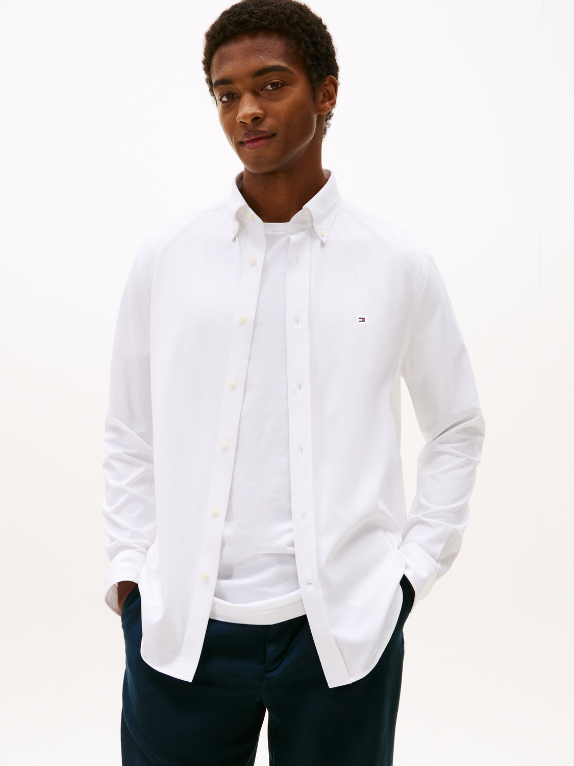 PERFORMANCE KNIT SOLID LS SHIRT male