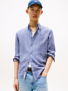 TJM ESSNTL TWILL CHECK REG SHIRT