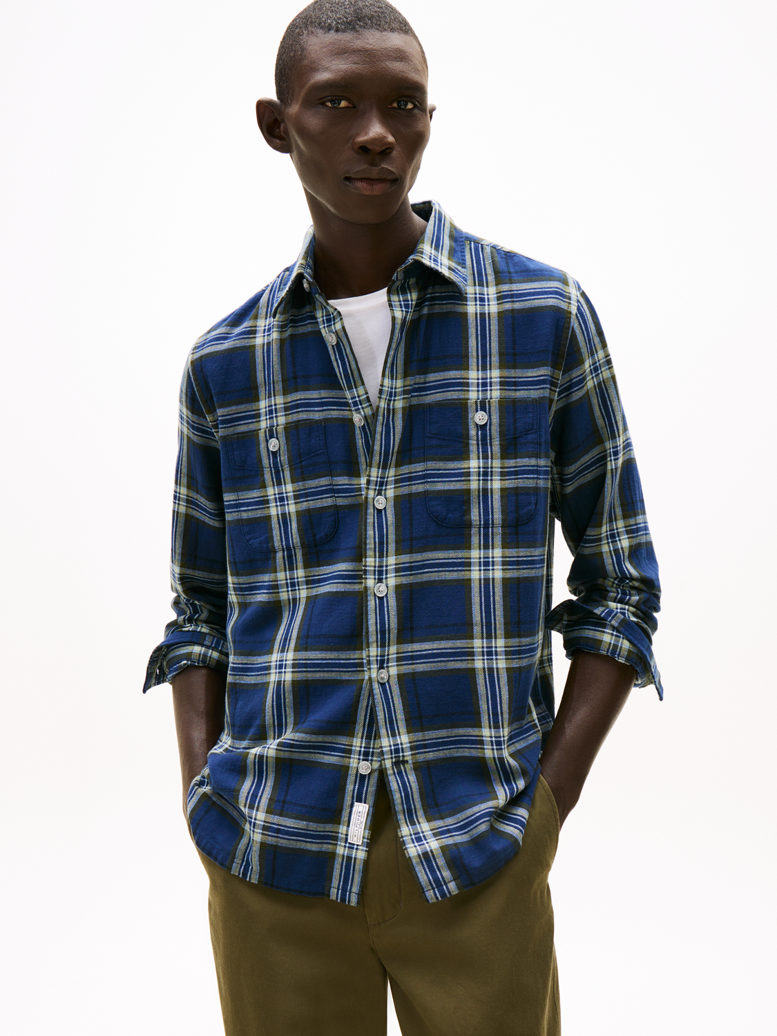 SLUB TWILL CHECK RLX SHIRT male