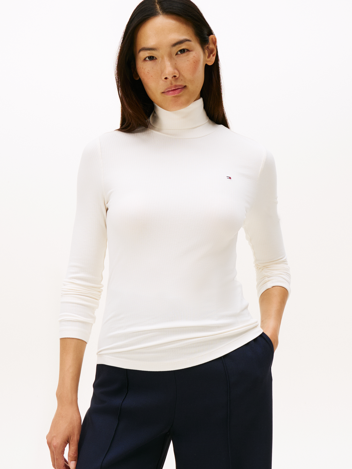 SLIM 5X2 RIB ROLL-NK LS female